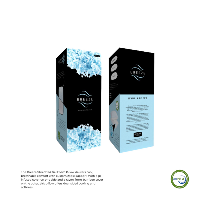 Breeze Shredded Gel Foam Pillow